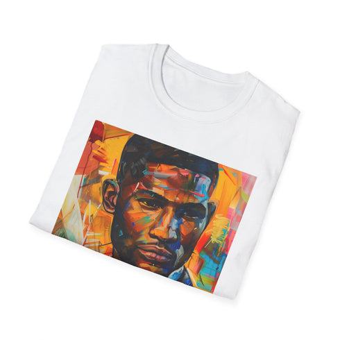 Dynamic Usher portrait T-shirt in charcoal S size.