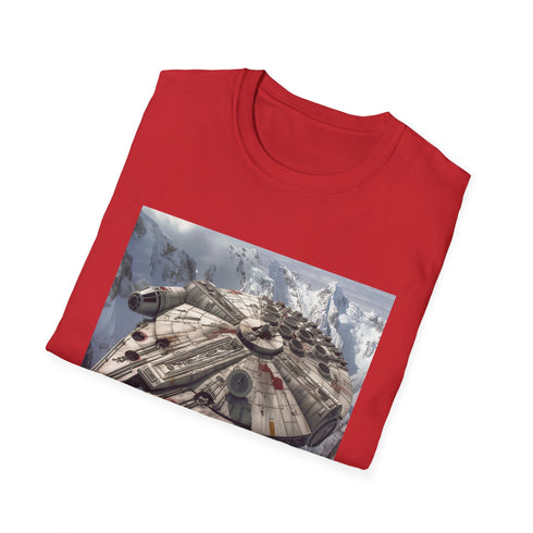 Star Wars Millennium Falcon Charcoal T-Shirt for Men and Women
