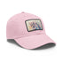 Mystical watercolor unicorn cap in white with light brown patch.