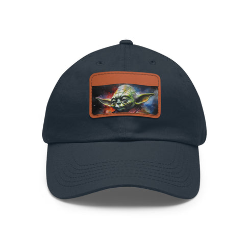 Galactic Master Neon Watercolor Cap in White with Light Brown Patch