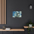 Mirror Fragments Forming a Face in Sky Stretched Canvas Wall Art