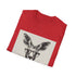Charcoal DTG T-shirt featuring hipster kangaroo with book pouch design