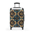 Artisan tile pattern travel bag in small black Wanderlust collection design.