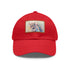 Mystical Watercolor Unicorn Cap in White with Light Brown Patch