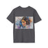 Watercolor charcoal Leia tee in soft cotton regular fit for Star Wars fans