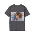 Galactic Goddess Leia Tee in Charcoal, Crew Neck T-Shirt, DTG Printing