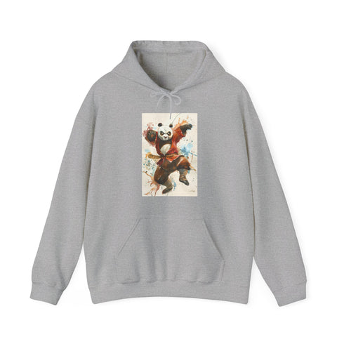 Po-inspired navy Kung Fu Panda hoodie for men and women.