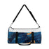 Orange Koi fish duffel bag with all-over print design.
