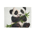 Adorable panda print cozy bamboo blanket for Mother's Day rest and sleep.