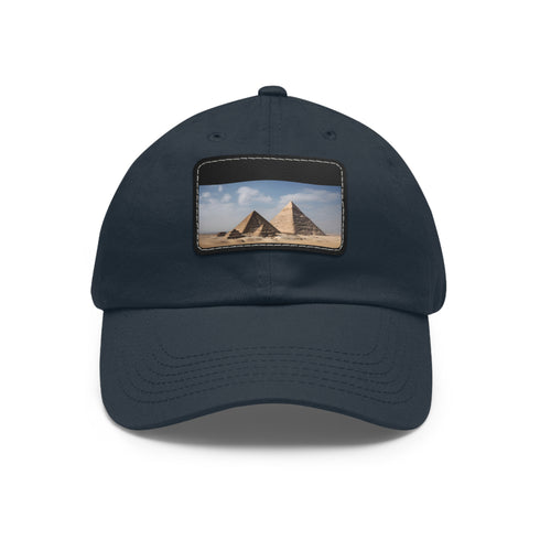 Giza Glory Baseball Cap in White with Light Brown Patch