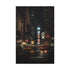 Cityscape canvas print of New York City skyline at night.