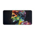 Vibrant Neon Caesar Watercolor Desk Mat - Bright workspace accessory for stylish and functional desk surface