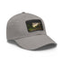 Amazon Adventure Baseball Cap in White with Light Brown Rectangle Patch.