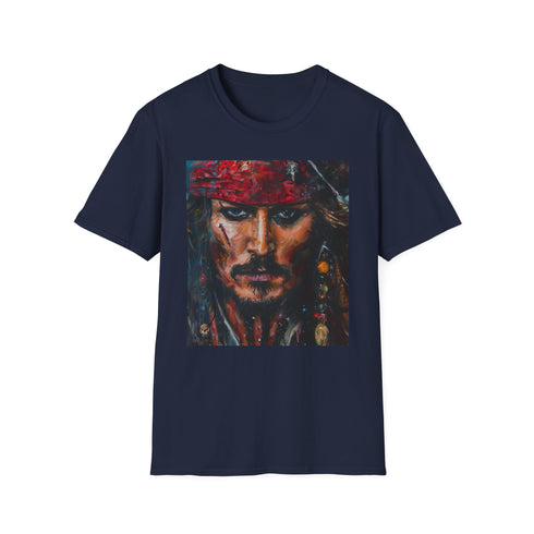 Pirates Heart Jack Sparrow Enchanting Charcoal T-Shirt.