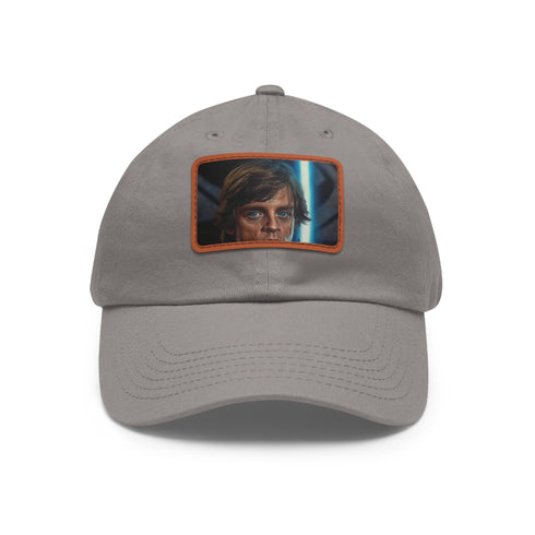 Galactic Jedi Baseball Cap with Light Brown Patch and Rectangle Design