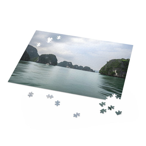 10" x 8" Halong Bay Limestone Puzzle with 120 pieces.