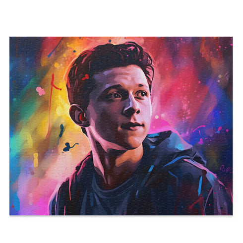 Tom Holland Neon Jigsaw Puzzle | Puzzle | Back-to-School, Fall Picks, Games, Holiday Picks, Home & Living, Puzzles, TikTok, Valentines Day, Valentines Day Picks | Prints with Passion