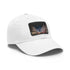 Stylish white baseball cap with London street sign design.