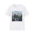 Realm of Enchantment Mystical Fantasy Castle T-Shirt Charcoal Unisex Men Women