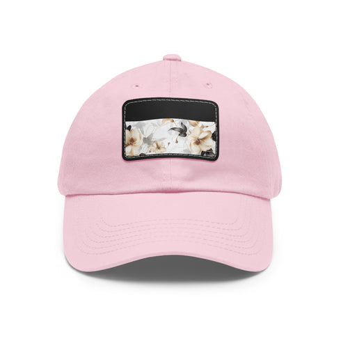 Botanical XRay Blossom Cap in White with Light Brown Patch