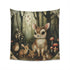 Forest Friends Tapestry: Whimsical Woodland Scene | High-Quality Material | Perfect Gift for Nature Lovers - Available in 34 x 40 or 57 x 57