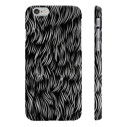 Inky Abstract Calligraphy Stroke iPhone 7 Plus Glossy Phone Case