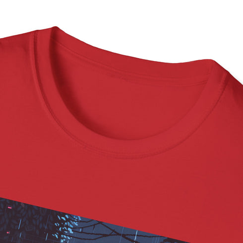 Pixel Power Retro Gaming Nostalgia TShirt in Charcoal, size S.