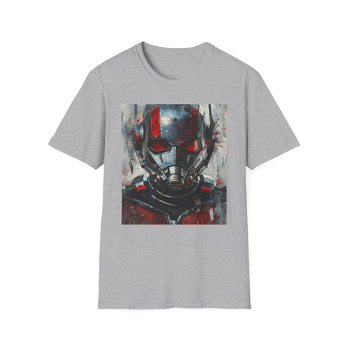 Quantum Conqueror Charcoal Cotton T-Shirt - Marvel's Ant-Man Painting Portrait