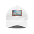 Empire Skyline Splendor Cap in White with Light Brown Rectangle Patch