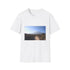 Charcoal cotton T-shirt featuring Majestic Mount Kilimanjaro design with crew neck