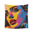 Pop Art Icon Portrait Tapestry | Bold & Vibrant Wall Art | High-Quality Material | 34 x 40 or 57 x 57 | Great Gift Idea