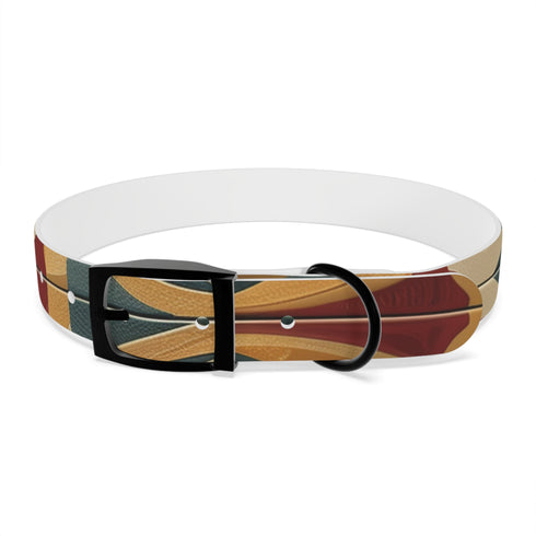 Tile Print Dog Collar: Handcrafted Chic Design