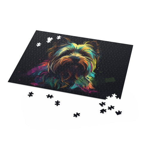 Charming Yorkshire Terrier jigsaw puzzle – perfect for dog lovers!