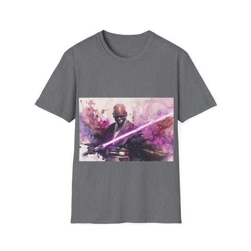 Mace Windu Purple Lightsaber Tee Cotton Regular Fit T-Shirt Star Wars Fashion