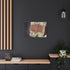 Canyon Walls with Ancient Digital Glyphs Stretched Canvas Wall Art