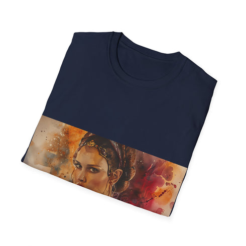 Galactic Queen Tee in Charcoal, Star Wars themed, Natalie Portman.