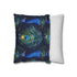 Emerald Peacock Feathers Luxe Seamless Square Cushion Cover - View 2 | Prints With Passion