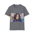 Kim Kardashian watercolor t-shirt in Charcoal, regular fit.