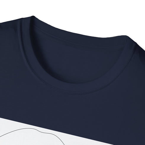 Minimalist charcoal face art t-shirt, regular fit, cotton, crew neck, summer.