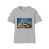 Symphony of Colors Beneath the Waves T-shirt in Charcoal, Size Small