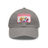 Adorable Labrador Baseball Cap in White with Light Brown patch.
