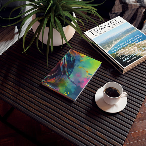 Aniston Afterglow Neon Fan Journal - High-quality, versatile, and stylish. Perfect for all seasons. Great gift idea.