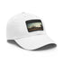 Angkor Wat Tribute Cap in White with Light Brown Patch Square