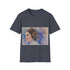 Princess Leia Watercolor Tee in Charcoal, Crew Neck, Regular Fit.