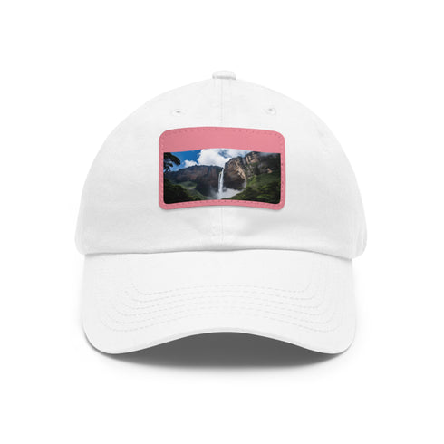 Angel Falls Adventure Cap in White with Light Brown Patch