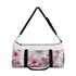 Cherry patterned 3D duffel bag for stylish travel adventures.
