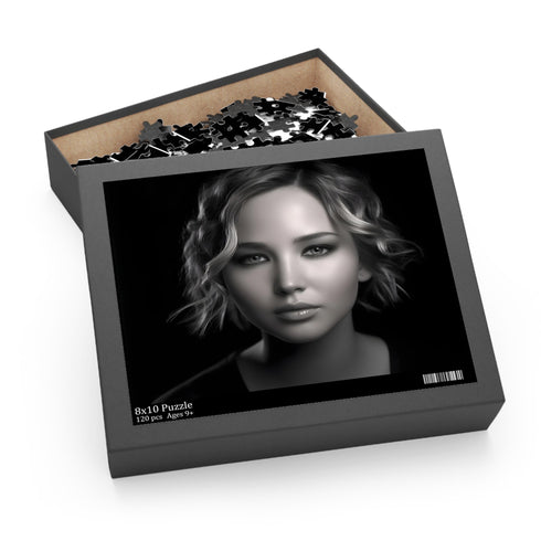 Jennifer Lawrence jigsaw puzzle featuring stunning portrait - 10" x 8"