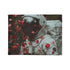 Spacesuit Blooming with Rose Petals Plush Fleece Throw Blanket