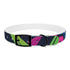 Neon Urban Graffiti Dog Collar in Size M, Black Onyx.
