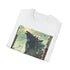 Graphic charcoal Godzilla T-shirt with radioactive design, men's size small.
